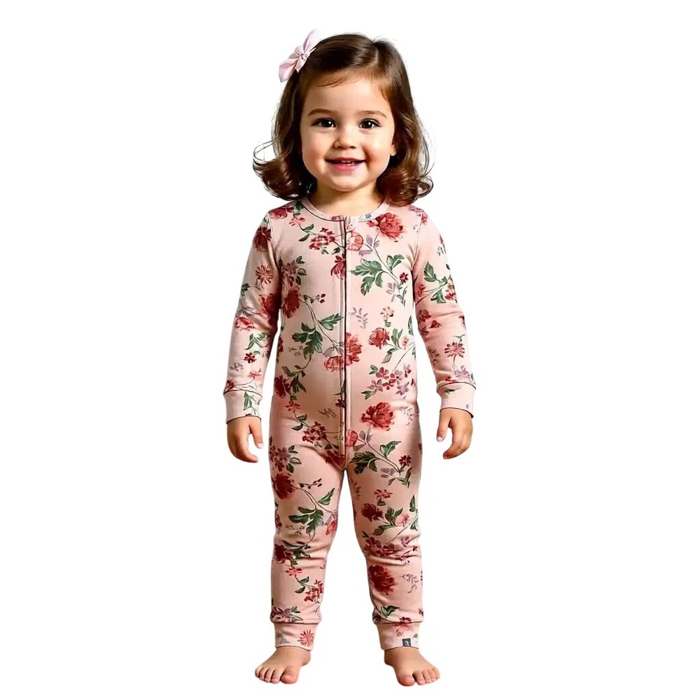 Modern Moments by Gerber Toddler Girls Floral Union Suit Pajamas 2-Pack 4T NWT‎